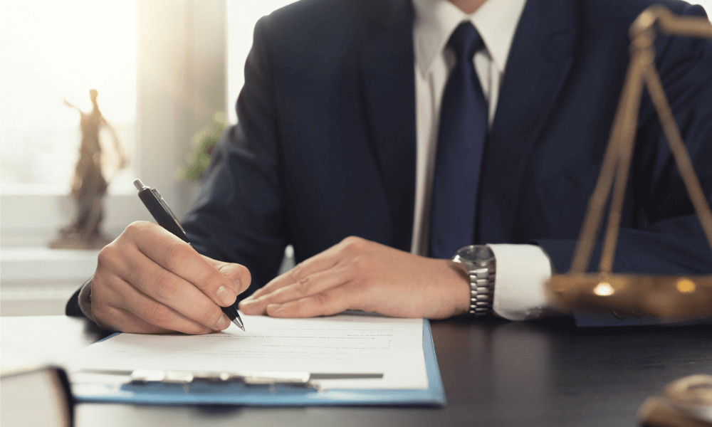 Legal professionals working together